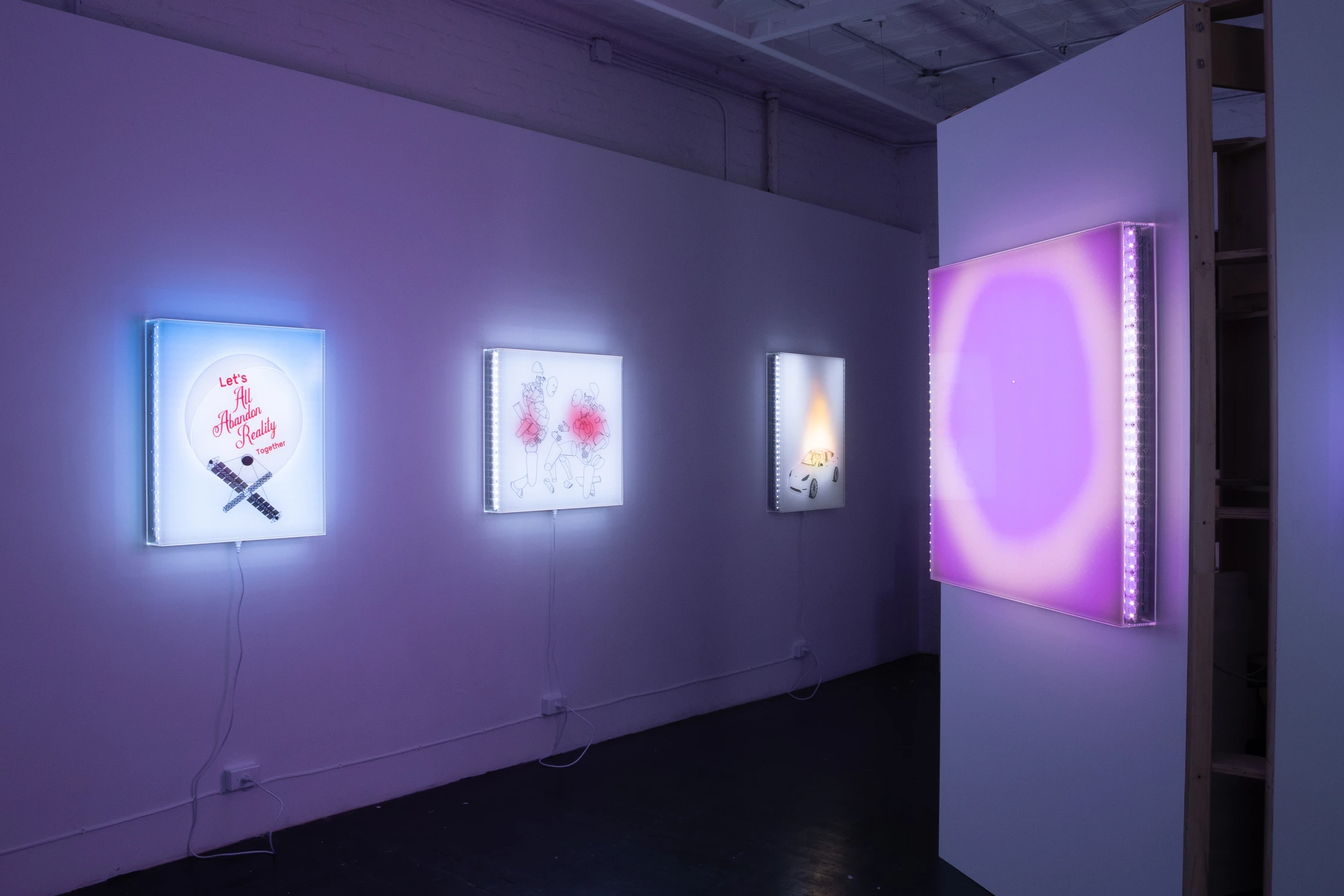 Jonathan Bruce Williams — Installation View, Let's All Abandon Reality Together, Kai Matsumiya Gallery, 2025