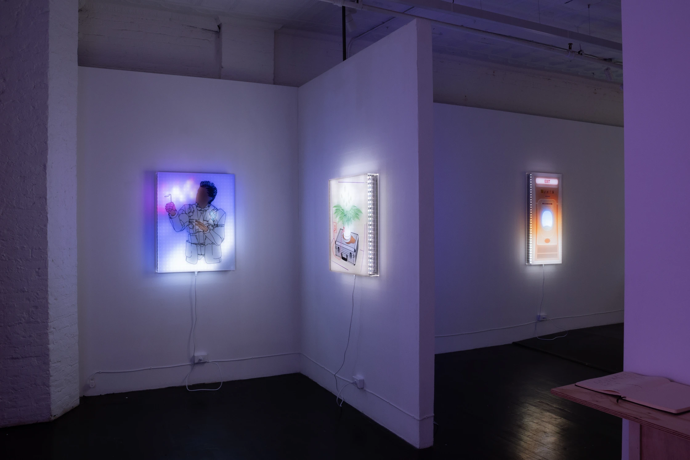 Jonathan Bruce Williams — Installation View, Let's All Abandon Reality Together, Kai Matsumiya Gallery, 2025