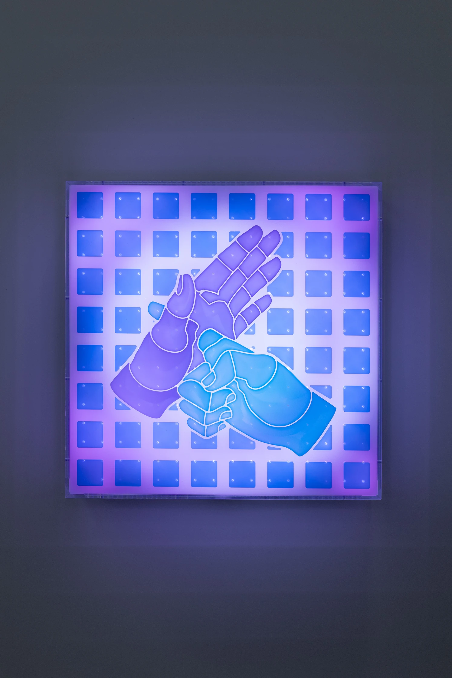 Jonathan Bruce Williams — Reality Test, 2024, programmable LED lightbox