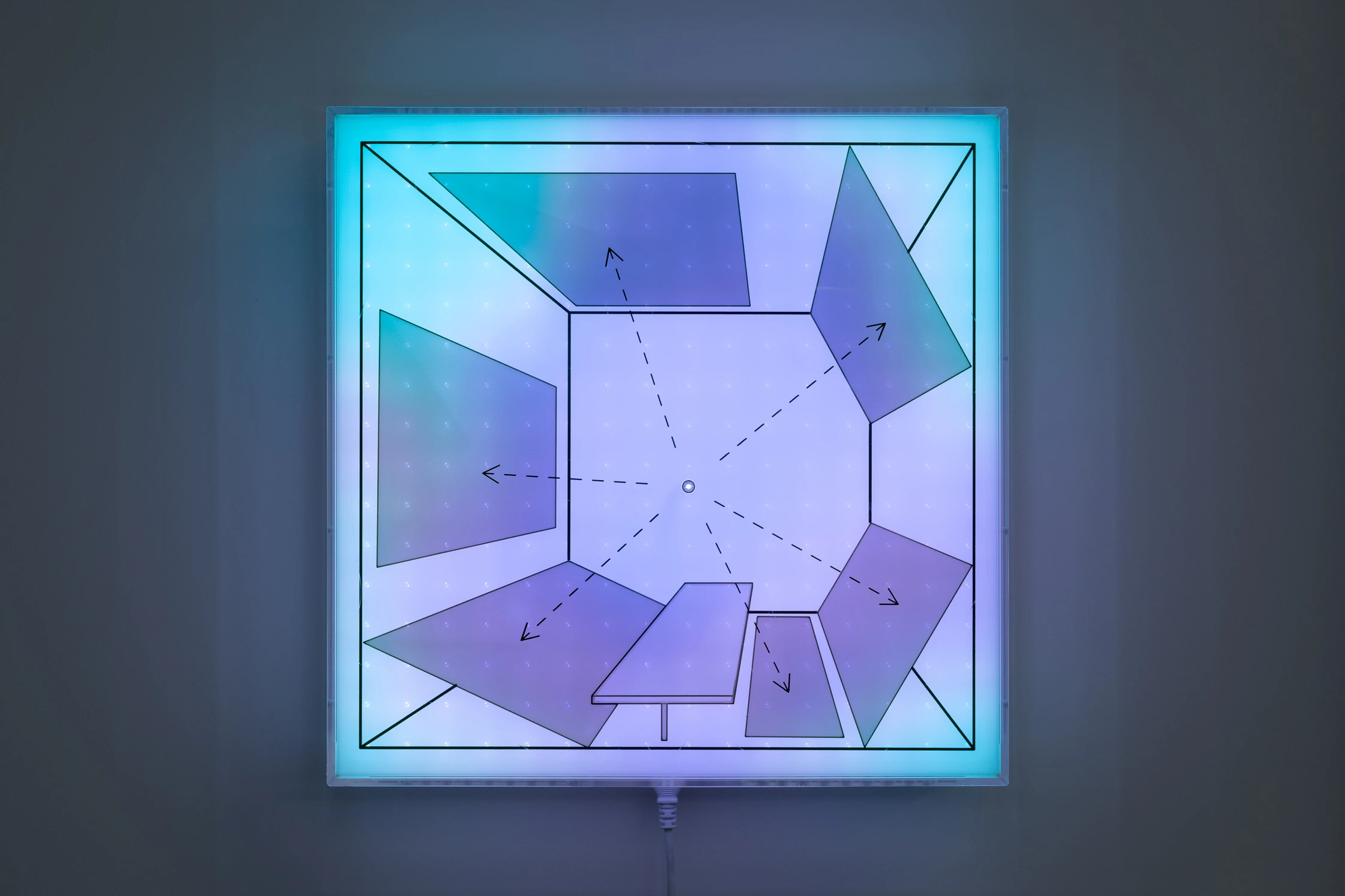 Jonathan Bruce Williams — Extended Vision, 2025, programmable LED lightbox