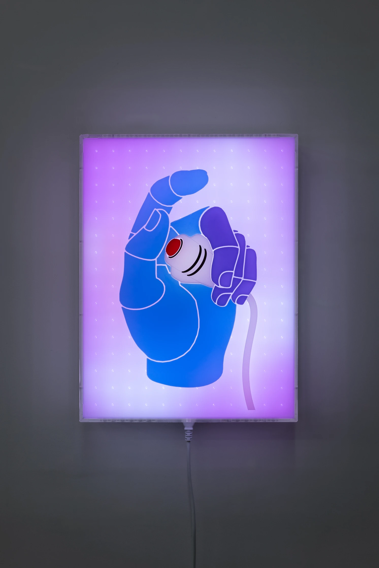 Jonathan Bruce Williams — Call Bell, 2025, programmable LED lightbox